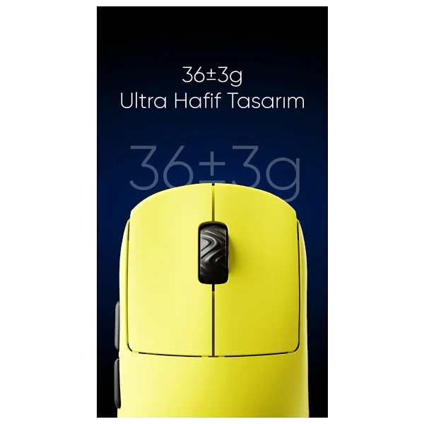 Scyrox V8 Sarı Optik Kablolu/Kablosuz Oyuncu Mouse - Görsel 6