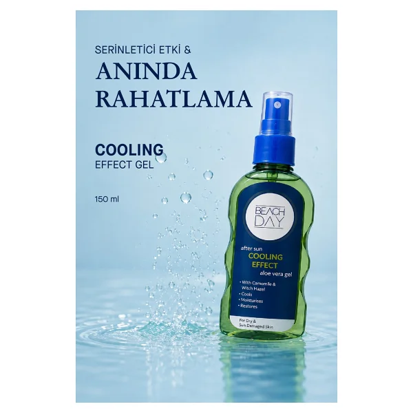 Beach Day Cooling Effect Aloe Vera Özlü Güneş Sonrası Jel 150 Ml - Görsel 3