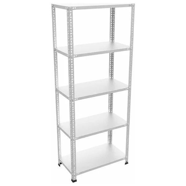 Rafburada 5 Katlı Galvaniz Çelik Raf - Depo, Arşiv, Kiler, Dosya, Market Rafı - 20x60 Cm-100 Cm-0.70 Mm - 20x60x100 0,70 Mm - Görsel 2