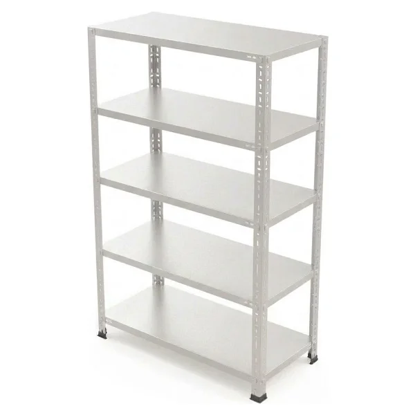 Rafburada 5 Katlı Galvaniz Çelik Raf - Depo, Arşiv, Kiler, Dosya, Market Rafı - 20x60 Cm-100 Cm-0.70 Mm - 20x60x100 0,70 Mm - Görsel 3