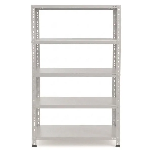 Rafburada 5 Katlı Galvaniz Çelik Raf - Depo, Arşiv, Kiler, Dosya, Market Rafı - 20x60 Cm-100 Cm-0.70 Mm - 20x60x100 0,70 Mm - Görsel 4