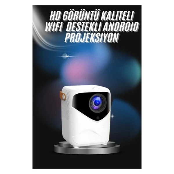 Projeksiyon Ev Sineması Bluetooth 4K HD Kaliteli Görüntü Kumandalı - Görsel 5