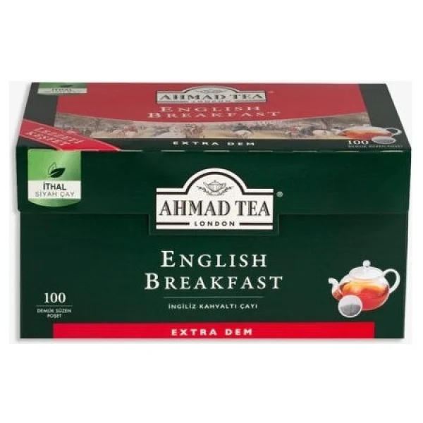 Ahmad Tea English Breakfast 100'lü Demlik Poşet Çay - Görsel 3