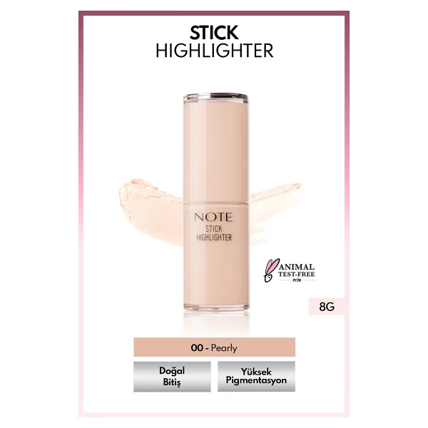 Note Nemlendirici Etkili 00 Pearly Stick Highlighter - Görsel 8