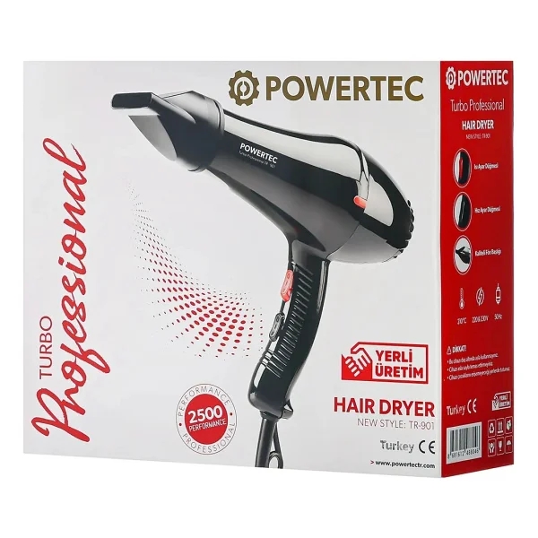 Powertec Tr-901 Turbo Profesyonel + Vigo 2000 W Fön Makinesi - Görsel 7