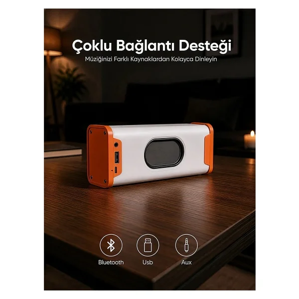 Mikado MD-56BT Turuncu Bluetooth Hoparlör - Görsel 6