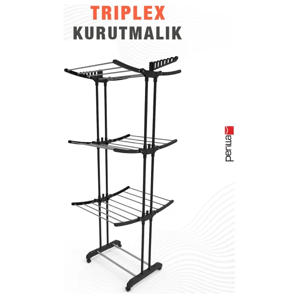 Perilla Triplex 3 Katlı Kurutmalık - Görsel 3