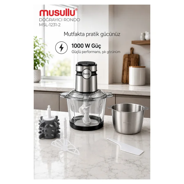 Musullu Meat Max Msl-1231-2 1000 W Rondo - Görsel 6