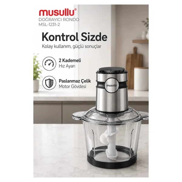 Musullu Meat Max Msl-1231-2 1000 W Rondo - Görsel 2