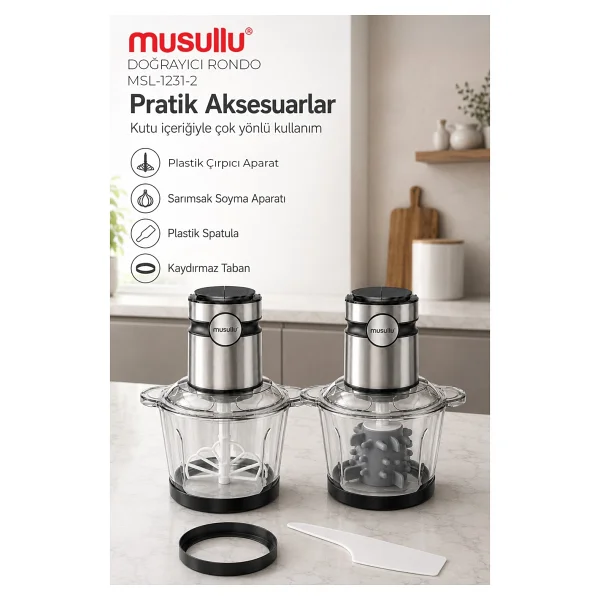 Musullu Meat Max Msl-1231-2 1000 W Rondo - Görsel 5