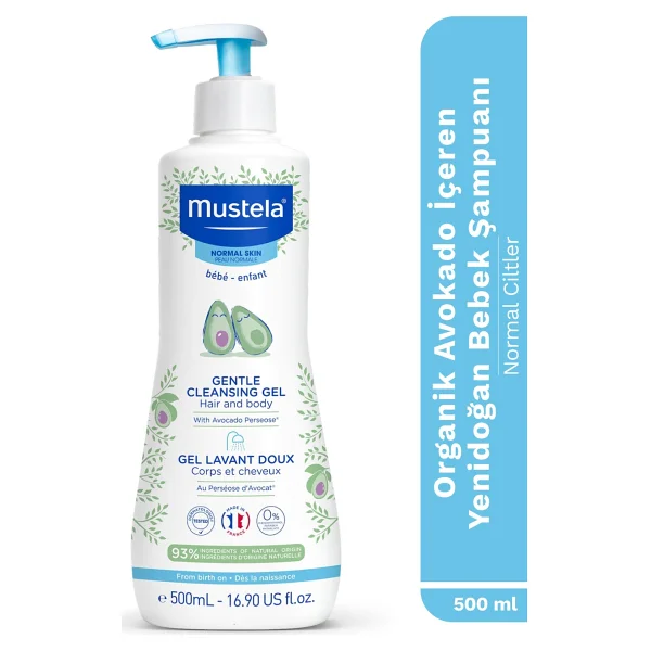 Mustela Gentle Cleansing Gel Yenidoğan Şampuanı 500 Ml - Görsel 7
