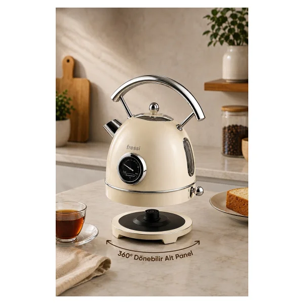 Fressi Magnoli Fr-Kt06 2200 W 1.8 Lt Retro Kettle - Görsel 4