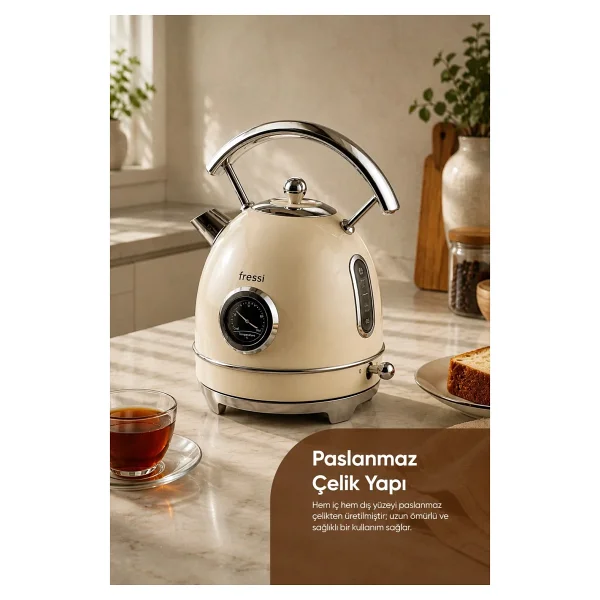 Fressi Magnoli Fr-Kt06 2200 W 1.8 Lt Retro Kettle - Görsel 5