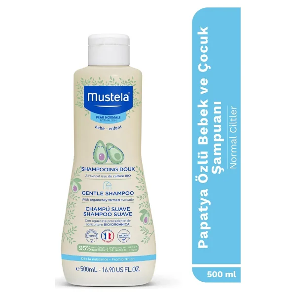 Mustela Gentle Papatya Özlü Bebek Şampuanı 500 Ml - Görsel 5