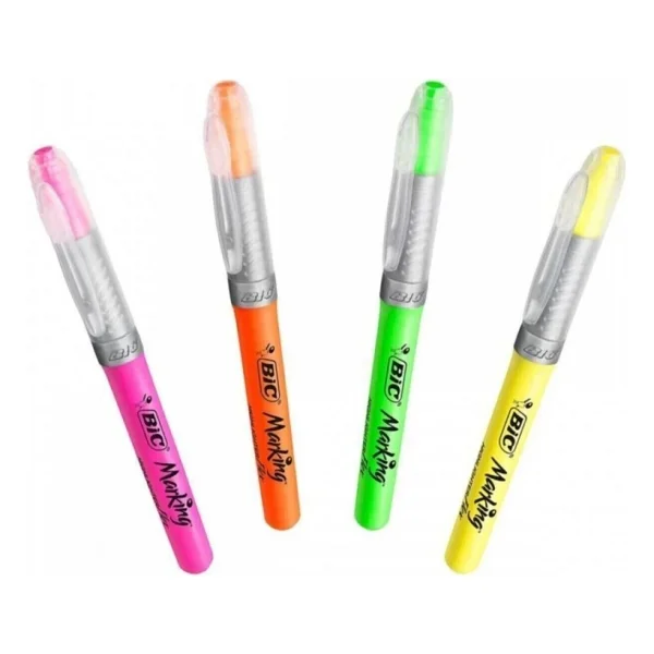 Bic Marking Flex 4'lü Fosforlu Kalem Seti - Görsel 5
