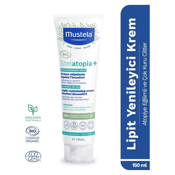 Mustela Stelatopia+ Lipit Yenileyici Krem 150 Ml - Görsel 6