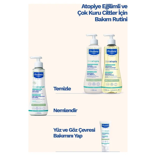 Mustela Stelatopia+ Lipit Yenileyici Krem 150 Ml - Görsel 7
