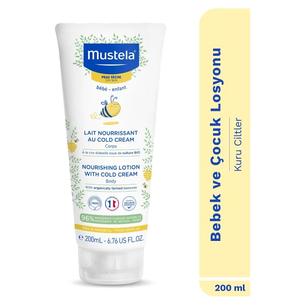 Mustela Cold Krem İçeren Besleyici Vücut Losyonu 200 Ml - Görsel 9