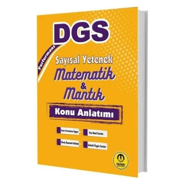 Tasarı Yayınları Dgs Performans Sayısal Yetenek Matematik Mantık Konu Anlatımı - Görsel 2