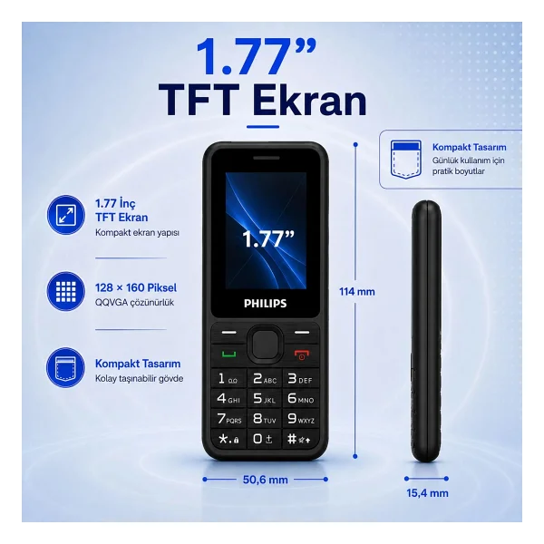 Philips Xenium E2125 Tuşlu Telefon - Görsel 4