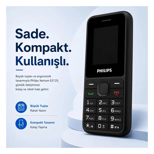 Philips Xenium E2125 Tuşlu Telefon - Görsel 6