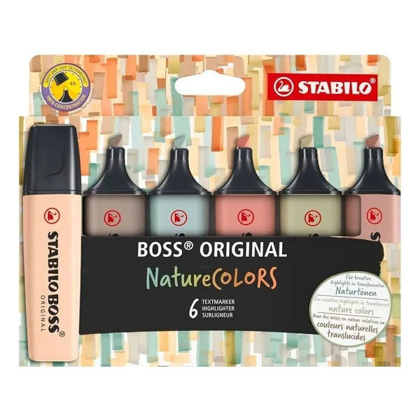 Stabilo Boss Nature Colors 6'lı Fosforlu Kalem Seti - Görsel 2
