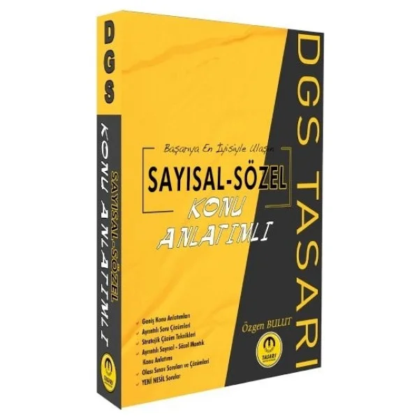 Tasarı Dgs Sayısal Sözel Yetenek Konu Anlatımı Tek Kitap - Görsel 4