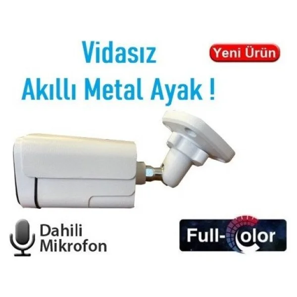 Ezcool Ez-2315ıps 5mp 3.6mm Fullcolor Sesli Poe Ip Bullet Kamera - Görsel 4
