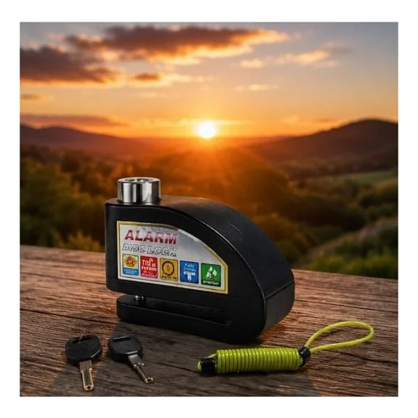 Yuma Motosiklet Disk Kilidi Alarmlı 110db - Görsel 5