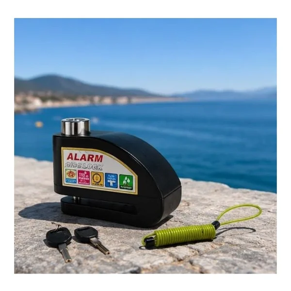 Yuma Motosiklet Disk Kilidi Alarmlı 110db - Görsel 2