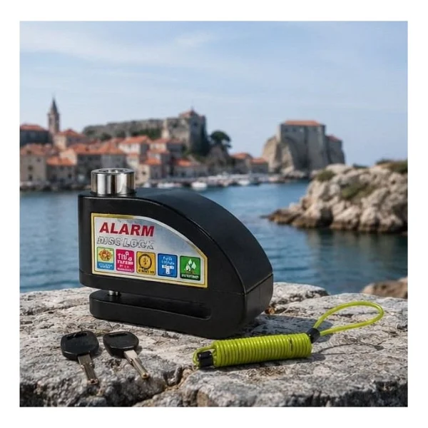 Yuma Motosiklet Disk Kilidi Alarmlı 110db - Görsel 4