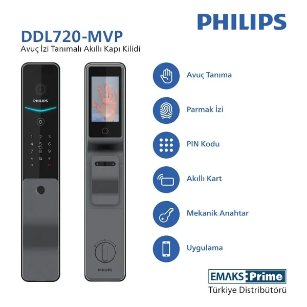 Philips Ddl720-Mvp-17hwse Akıllı Kapı Kilidi - Görsel 8