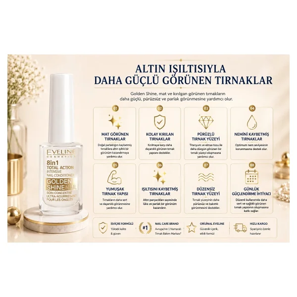 Eveline Cosmetics Total Action 8 İn 1 Intensive Nail Conditioner 12 Ml - Görsel 4