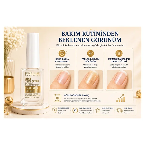 Eveline Cosmetics Total Action 8 İn 1 Intensive Nail Conditioner 12 Ml - Görsel 5