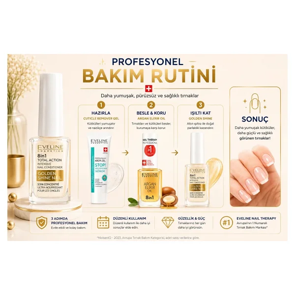 Eveline Cosmetics Total Action 8 İn 1 Intensive Nail Conditioner 12 Ml - Görsel 6