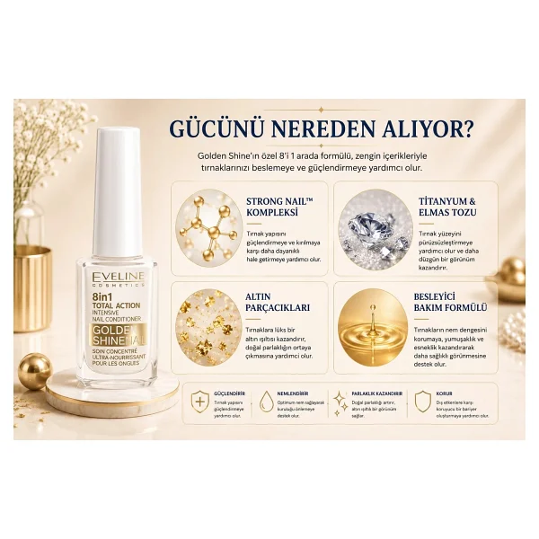 Eveline Cosmetics Total Action 8 İn 1 Intensive Nail Conditioner 12 Ml - Görsel 8