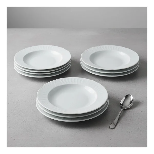 Güral Porselen Sembol 19 Cm 6'lı Çukur Yemek Tabağı - Görsel 5