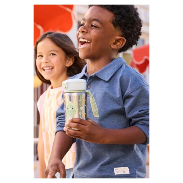 Skip Hop Besties Squad Dinozor 350 Ml Pipetli Paslanmaz Çelik Suluk - Görsel 3