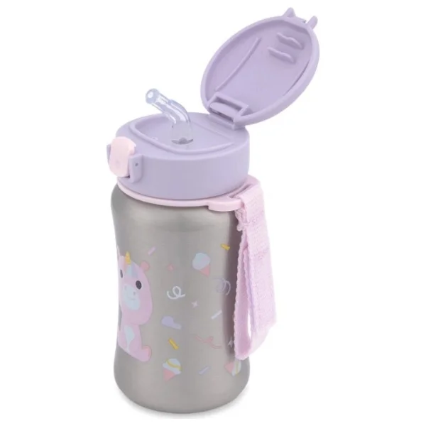 Skip Hop Besties Squad Unicorn 350 Ml Pipetli Paslanmaz Çelik Suluk - Görsel 2