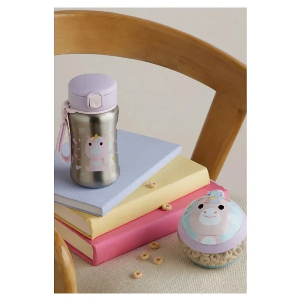 Skip Hop Besties Squad Unicorn 350 Ml Pipetli Paslanmaz Çelik Suluk - Görsel 5
