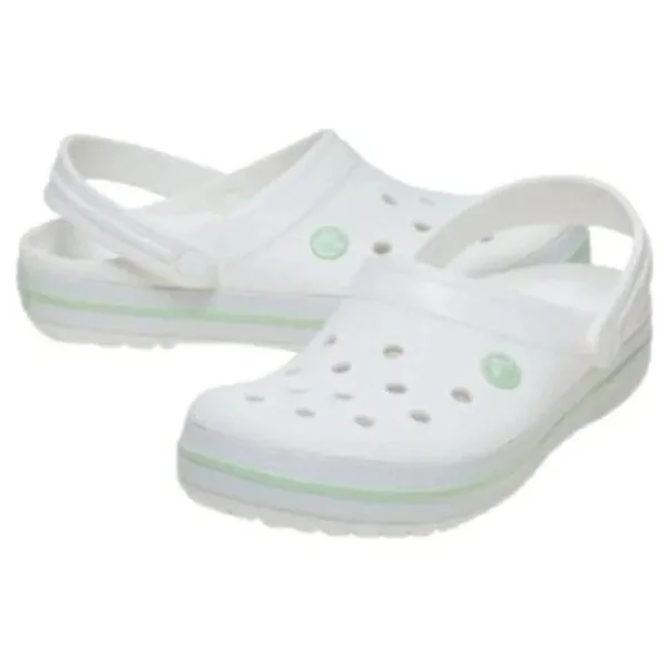 Crocs Crocband Clog 11016-1yl Beyaz-Yeşil Terlik - Görsel 3