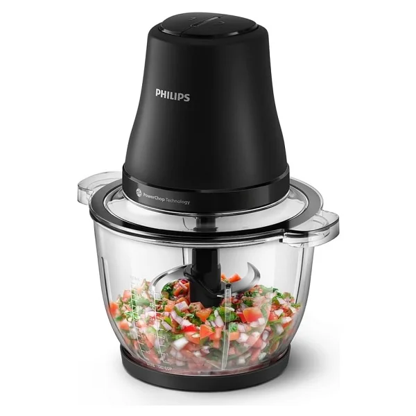 Philips Doğrayıcı 3000 Serisi, 500 W Güçlü Motor, 2 L Cam Hazne, Powerchop Teknolojisi, 2 Hız - Görsel 2