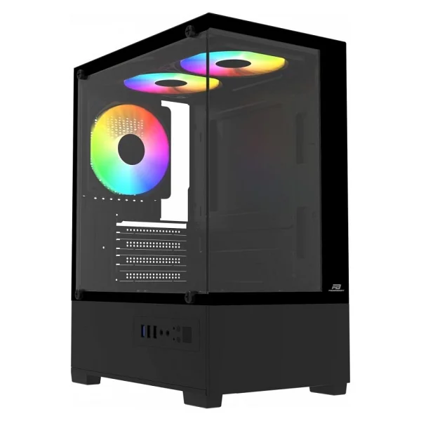 Power Boost Pb-M5001b Rainbow Fanlı 500 W Siyah Micro Atx Oyuncu Kasası - Görsel 2