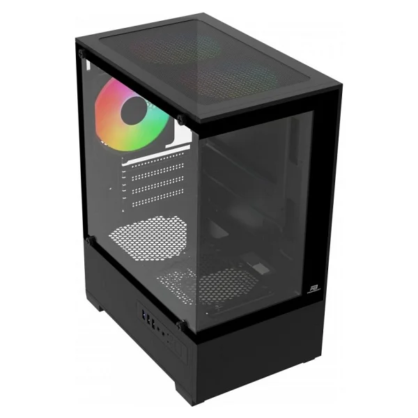 Power Boost Pb-M5001b Rainbow Fanlı 500 W Siyah Micro Atx Oyuncu Kasası - Görsel 6