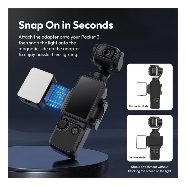 Ulanzi Lm001 Pocket 3 Manyetik Mini LED Işık - Görsel 8