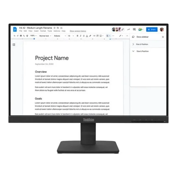 Lenovo Thinkvision S22-4e 64cbkat6tk 21.5" 4 Ms Full HD Ips 100 Hz Monitör - Görsel 5