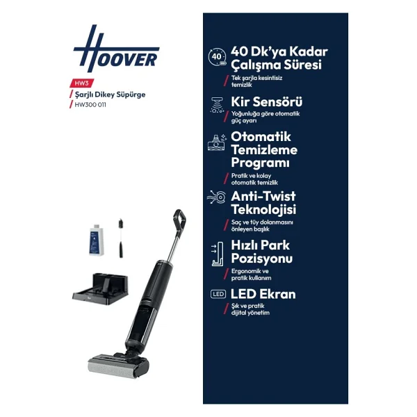 Hoover Hw300 011 Islak Kuru Şarjlı Dikey Süpürge - Görsel 4