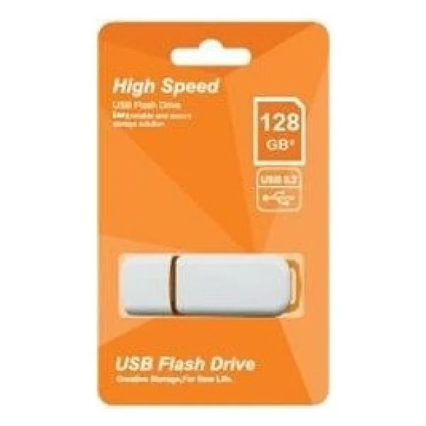 Elba 128gb Plastik Beyaz-Turuncu 3.2 USB Flash Bellek - Görsel 2