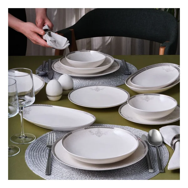Güral Porselen Camelia 65781 54 Parça 12 Kişilik Yemek Takımı - Görsel 6