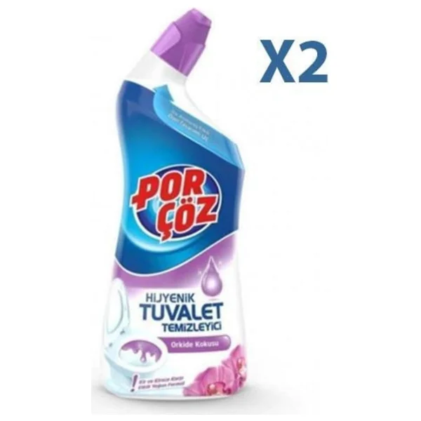 Porçöz Orkide Kokulu Tuvalet Temizleyici Jel 750 Ml 2'li - Görsel 2